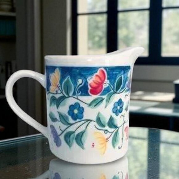 Floral Ceramic Nicole Creamer - Picture 1 of 7